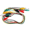 Colorful Crocodile Clips Cable Double-ended Jumper Test Leads Wire Electrical DIY Test Leads Test Alligator Clips