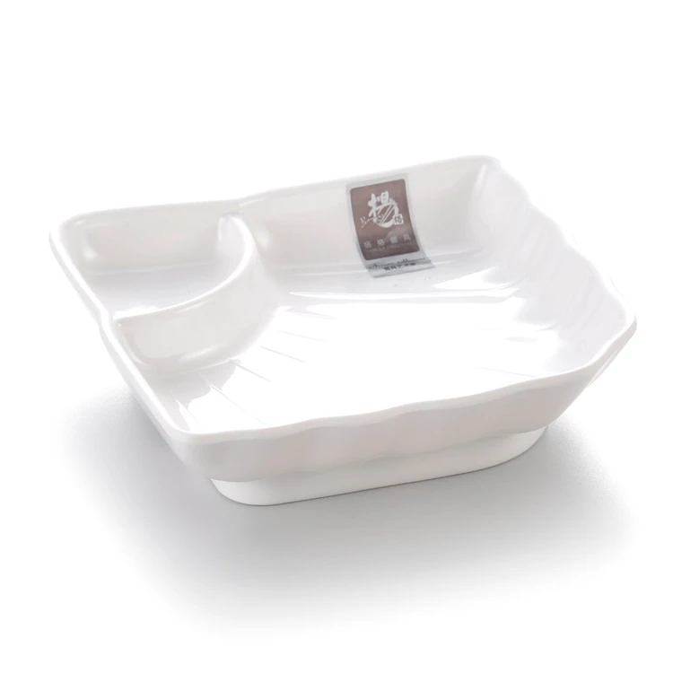 100 Melamine Plates Bulk With Compartments,Plastic Melamine Two