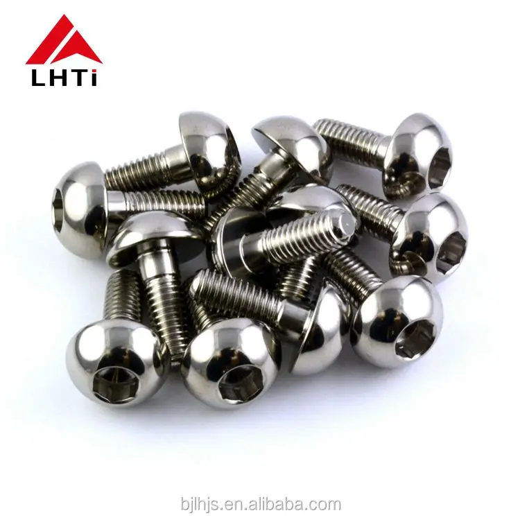 Kawasaki Yamaha Ducati Front and Rear Disc Bolt Set Brake Disc Rotor Bolt Gr5 M8 Titanium Allen Head DIN M8 X 20mm Polished Cnc