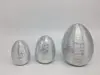 ceramic golden/silver easter egg dolomite gift