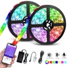 OUMUKALED Dream Color Changing RGB Rope Lights Kit WS2811 LED Strip Lights Waterproof 10M Bluetooth LED Chasing Light with APP