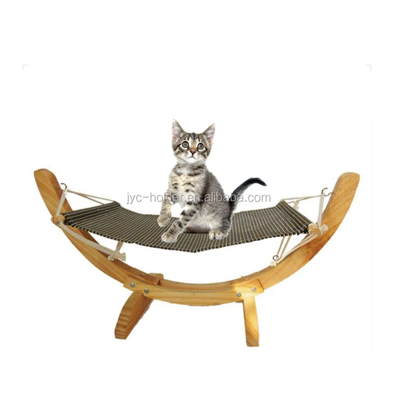 Puppy Cat Hammock Tent Solid Wood Diy Assembly Swing Bed Sleeping