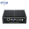 UTM 4 lan pfsense fanless ops mini pc intel j1900 quad core network security system gsm computer router with 3g 4g sim card