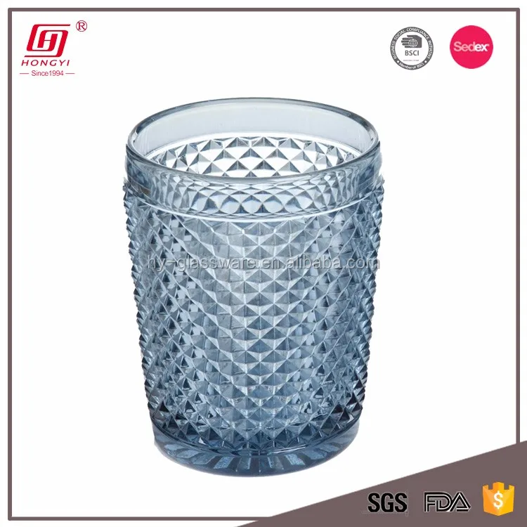 Hongyi Wholesale Blue Color Wine And Drinking Glasses In Bulk Buy