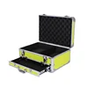 Large reinforce aluminum microphone tool storage case with drawer