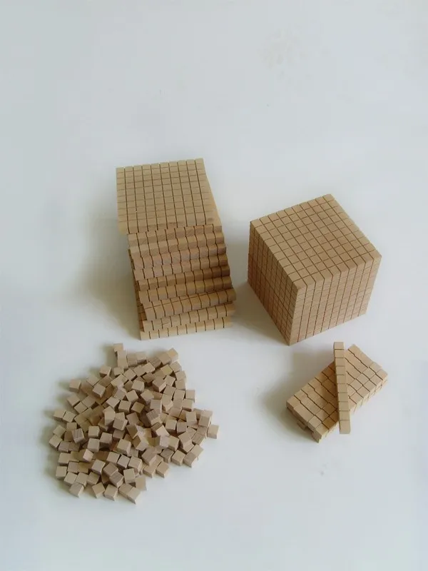 Montessori Materials,Volume Box With 1000 Cubes,Montessori Educational