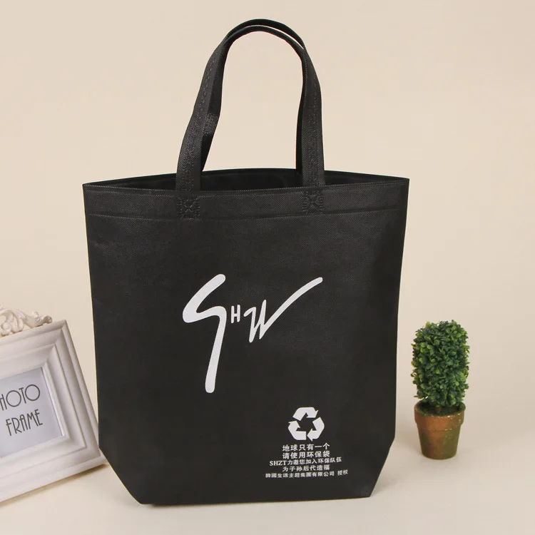 Wholesale Custom Logo Safeway Non Woven Grocery Reusable Shopping Bags Foldable - Buy Reusable ...