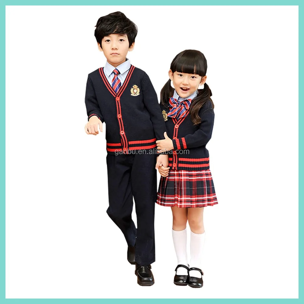 Hot Sell Baby Warm Sweater Children Primary School Uniforms Outfit ...