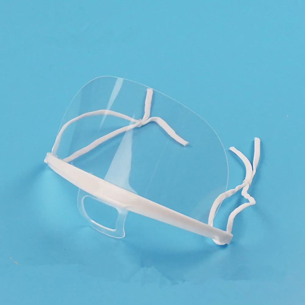 防雾透明面罩卫生厨师清洁透明塑料面膜