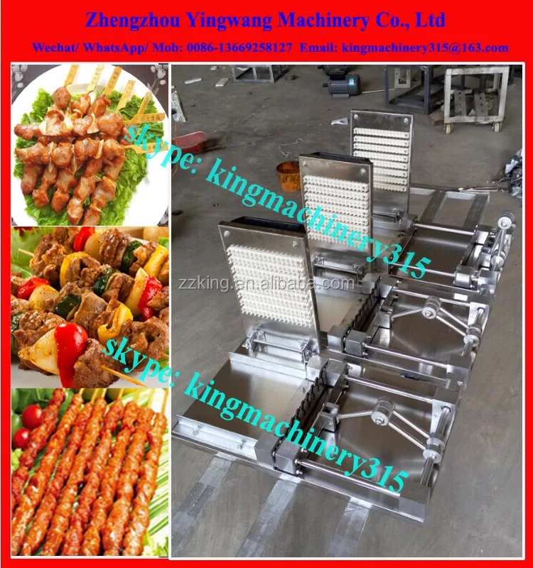 Professional Automatic Skewer Machine/chicken Fish Meat Skewer Grill