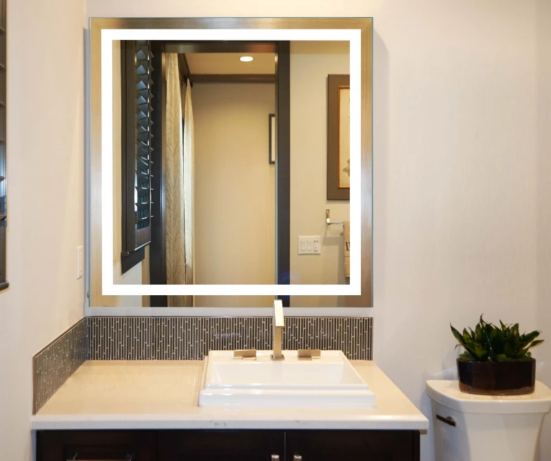 
UL ETL CE ROHS Certificate high end customized decorative led mirror with touch screen/wifi 