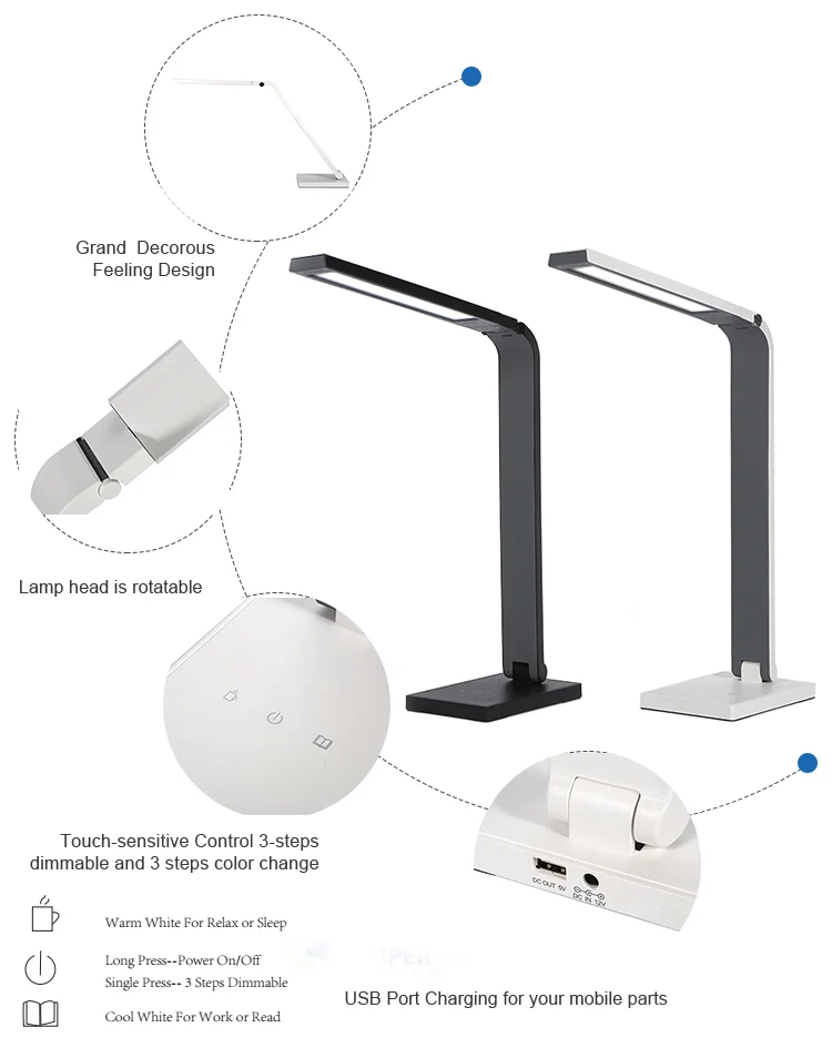 Cheap Price! Grand and Slim mini foldable led desk lamp