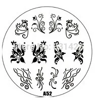 2015 new A Series A52 Nail Art Polish DIY Stamping Plates Image Templates Nail Stamp Stencil