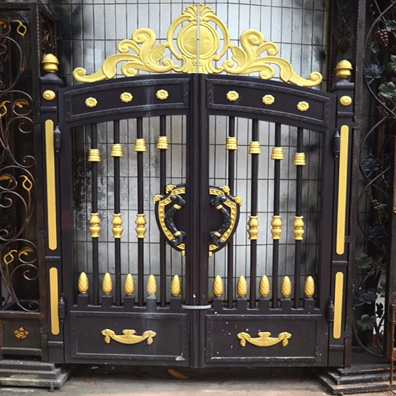 Hs 007 Steel Gate Models Decorations Wrought Iron Double Door