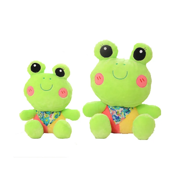 green frog stuffed animal