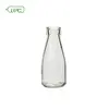 Reusable wholesale 250ml clear empty glass milk bottle