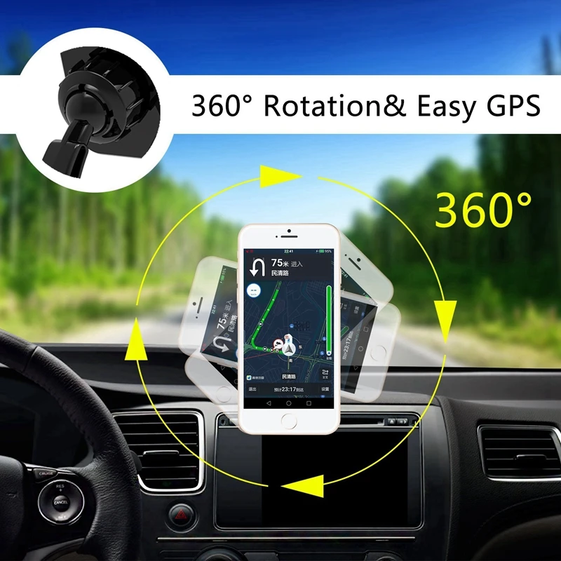 New Magnet Dashboard Magnetic Car Mount Holder smart phone car holder 360 rotating car dashboard Holder