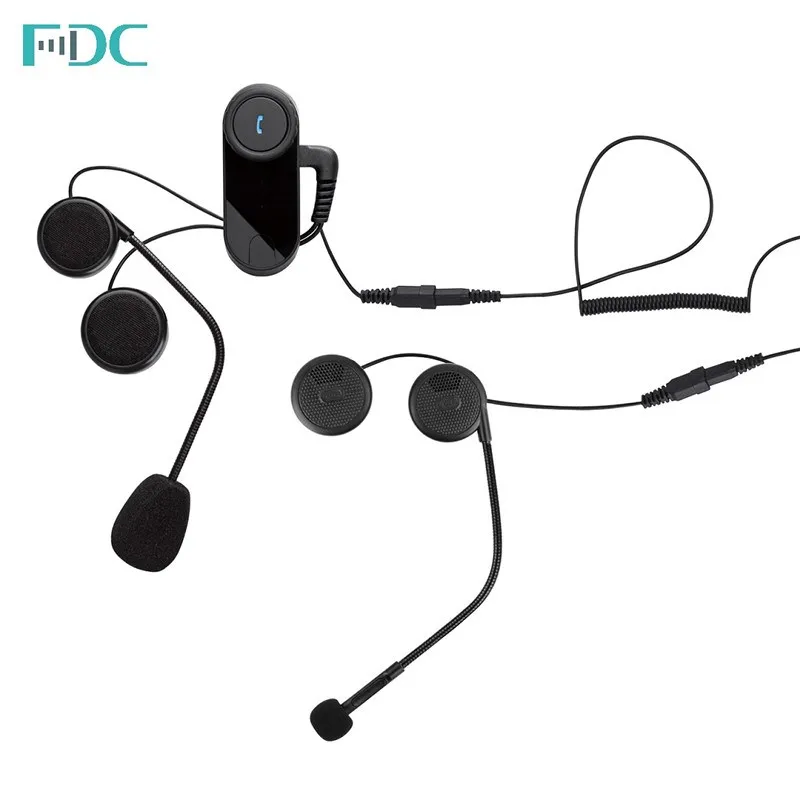 Motorcyle Bluetooth Headset With Wired Between Rider And
