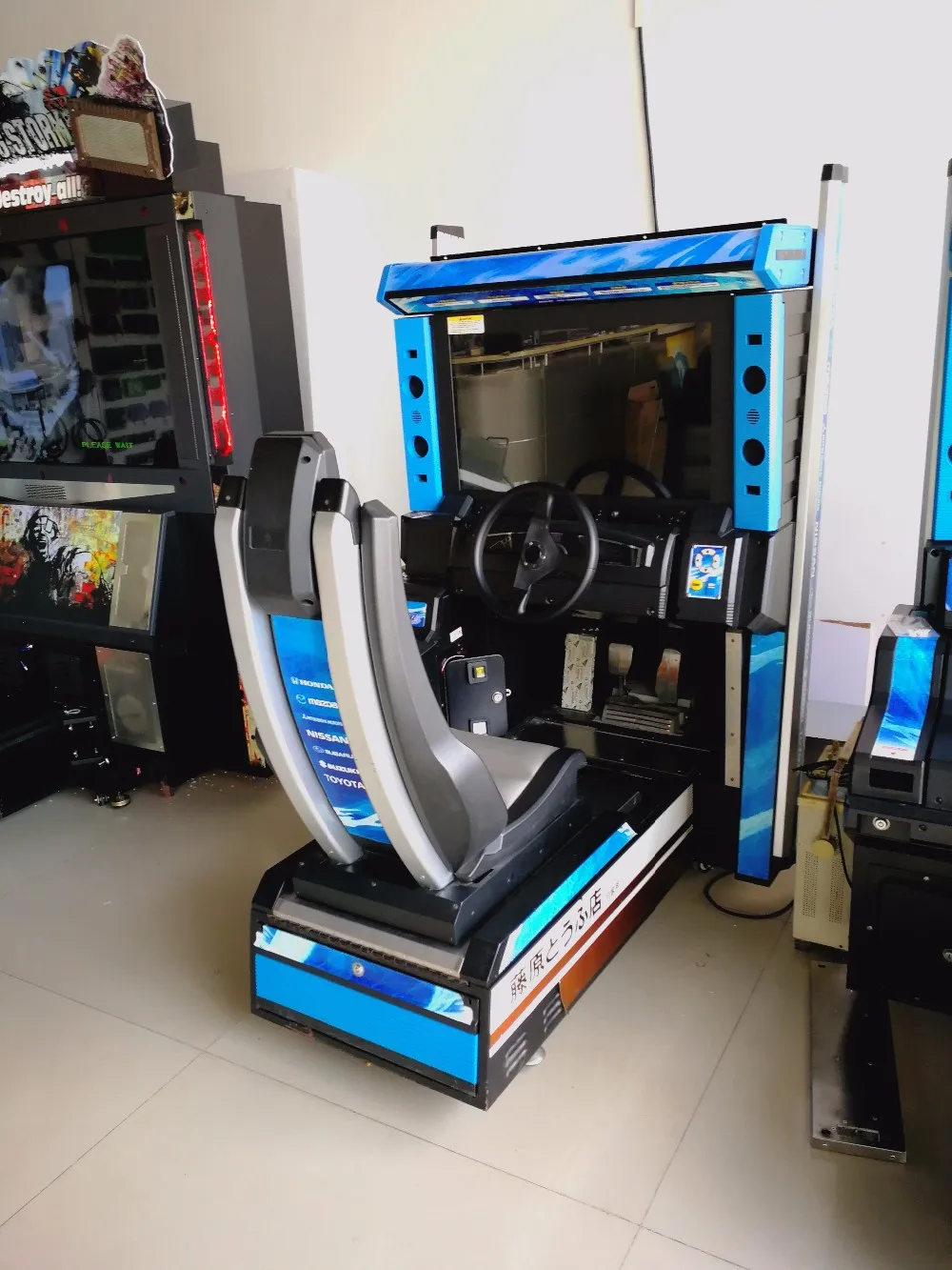 electronic game machine simulator arcade racing car coin machine