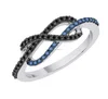 YCR7113 925 sterling silver new infinity cz ring