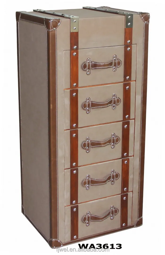 Beige Nubuck Leather Tall Drawers Cabinet Buy Tall Cabinet With