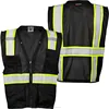 China Industrial Security Reversible Softshell black safety vest