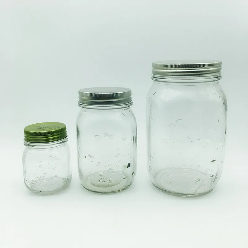 Different Sizes Bulk Glass Mason Jars For Sale With Metal Screw Top Lids Buy Glass Jars,Mason