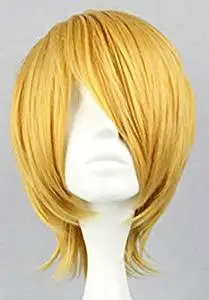 yellow anime wig