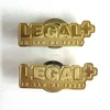 LEGAL IN LAW WE TRUST custom embossed logo magnetic lapel pin, sandblasting surface