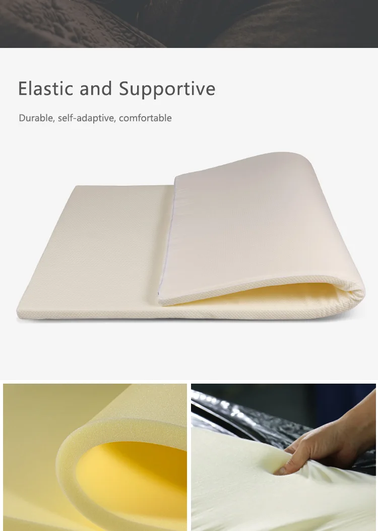 Foldable Compressible Foam Mattress Vacuum Packed Memory Foam Mattress For Good Sleeping