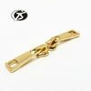 Auto Lock Zipper puller Luggage zipper head elephant nose single head hanging light gold custom pull tab