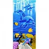Blue Hooded Mermaid Souvenir Flower Beach Towel