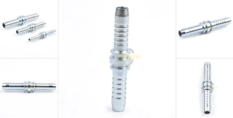 Double connector fitting stainless steel hydraulic hose fittings