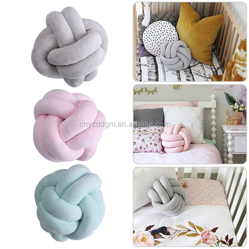 plush ball pillow