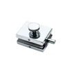 Stainless steel cover plate tempered glass door keyless patch fitting lock