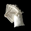 3x4 inches Single drawstring calico Tea Pouches organic cotton Gift bags On Stock