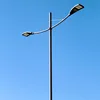 Factory hot sale outdoor 150 watt led street light with double arm