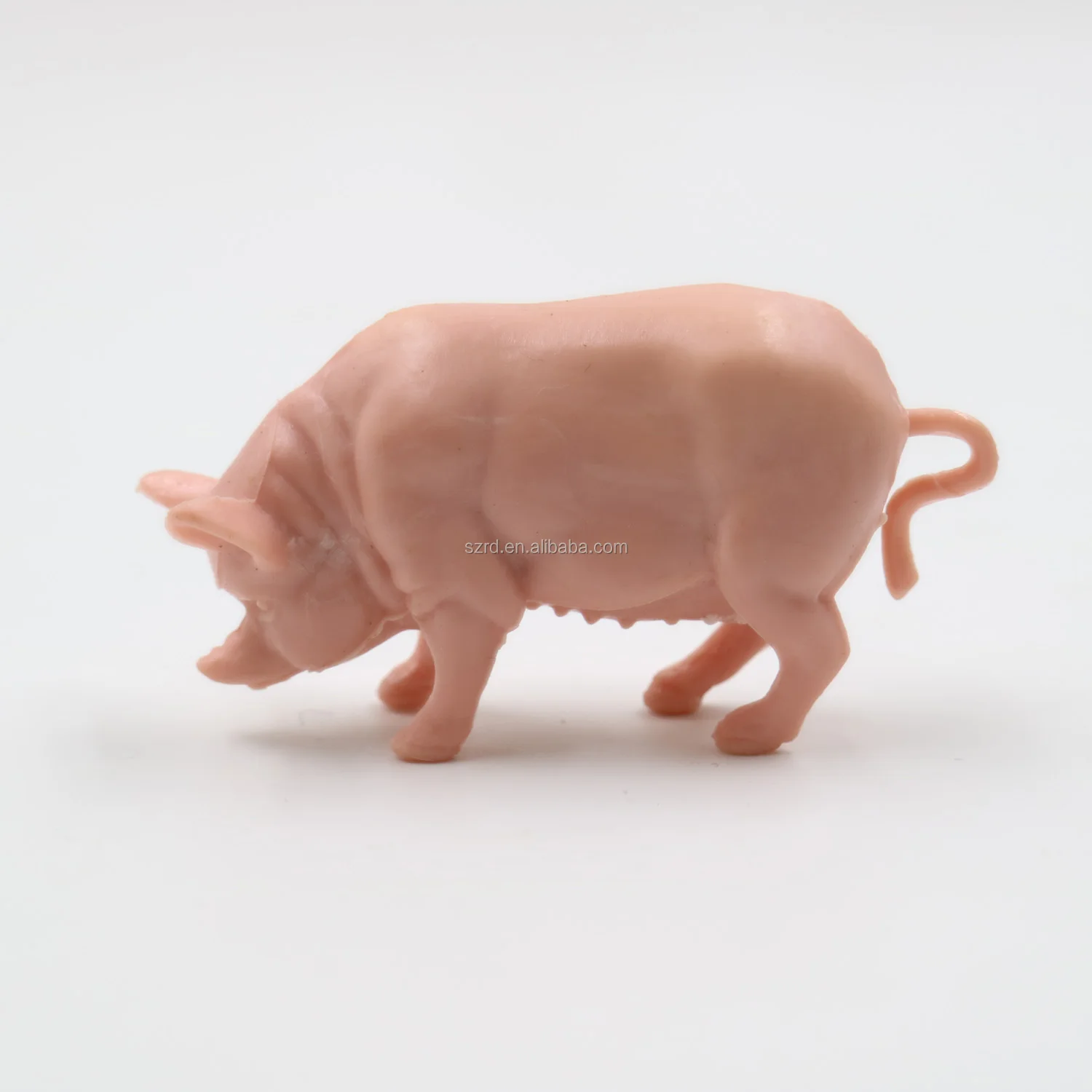 Custom Plastic Pig Toy/cheap Plastic Toy Pig/pvc Animal Plastic Toy