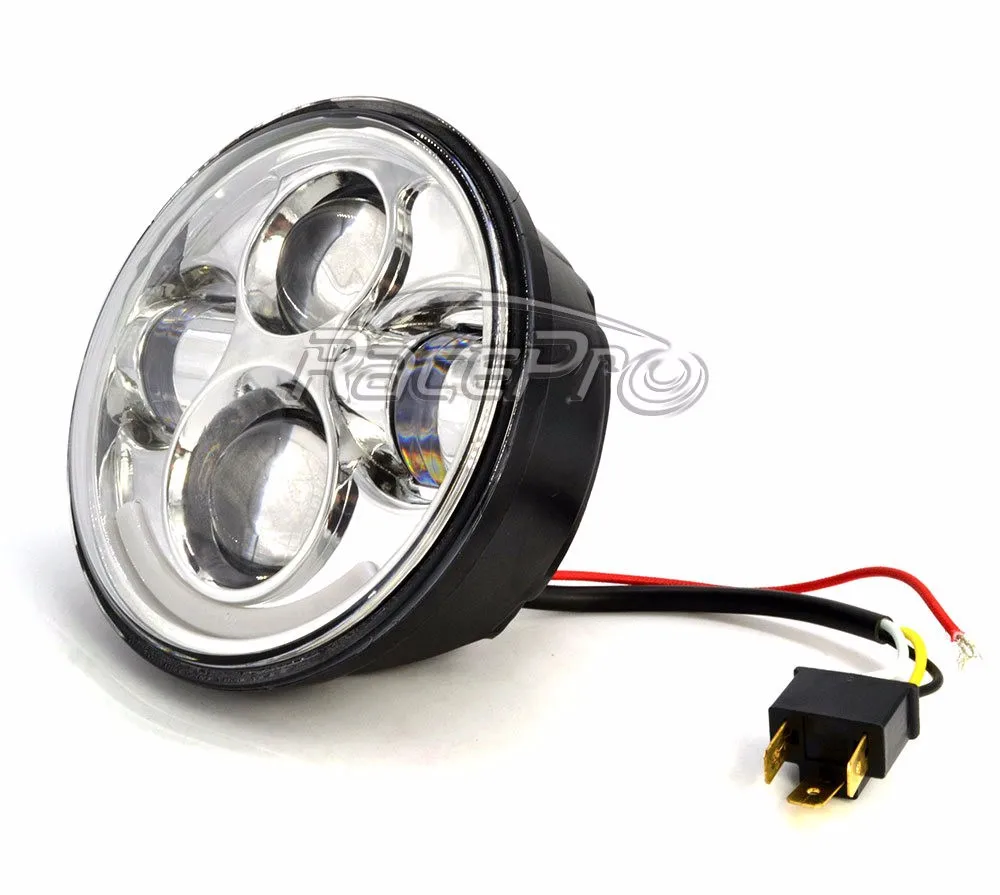 Racepro Led Light Round 5.75 Inch Projector Hid Headlight Motorcycle
