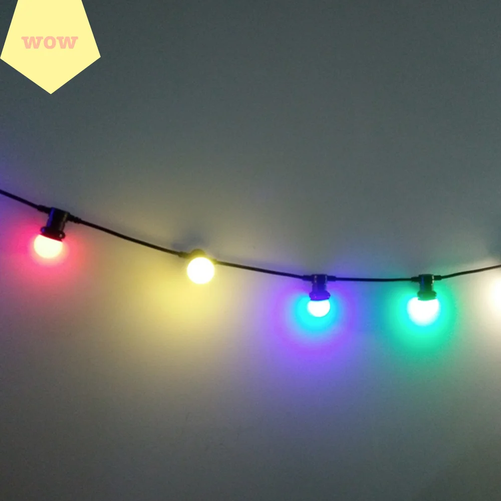 Diy E27 Flat Cable Led Festoon Light/festoon Light Chain/led Bulb Chain