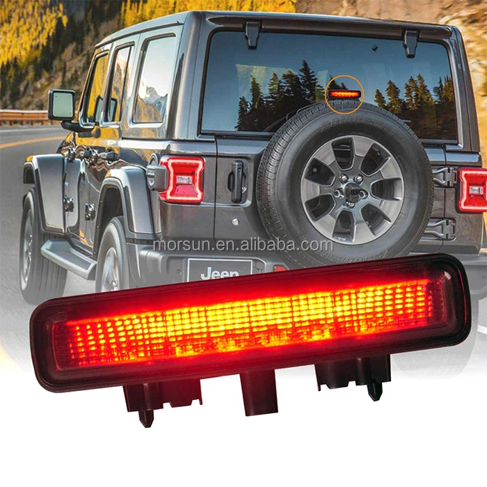 Wrangelr Jl Led 3rd Brake Light Compatible For Jeep Wrangler Jl 2018 2019 Third  High Mount Stop Light - Buy Led Brake Light,High Mount Stop Light,3rd Brake  Light For Jeep Product on