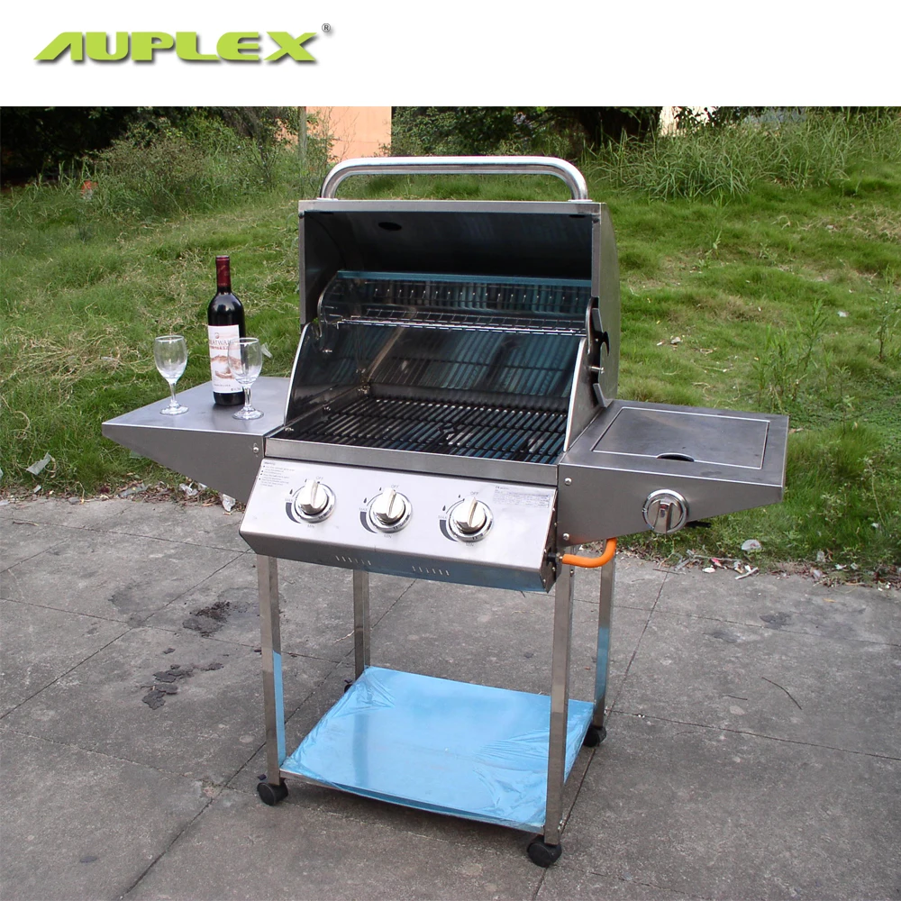 High Quality 3 Burns Stainless Steel Commercial Gas Grill Buy High