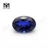 Oval 10 X 12 mm loose synthetic sapphire blue stone