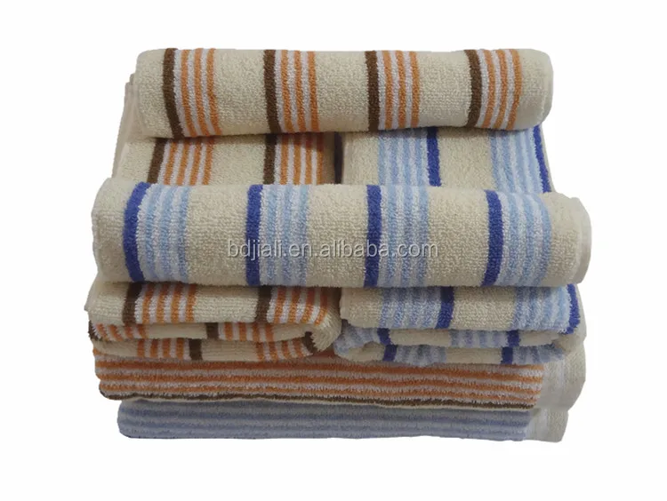 yellow stripe towel