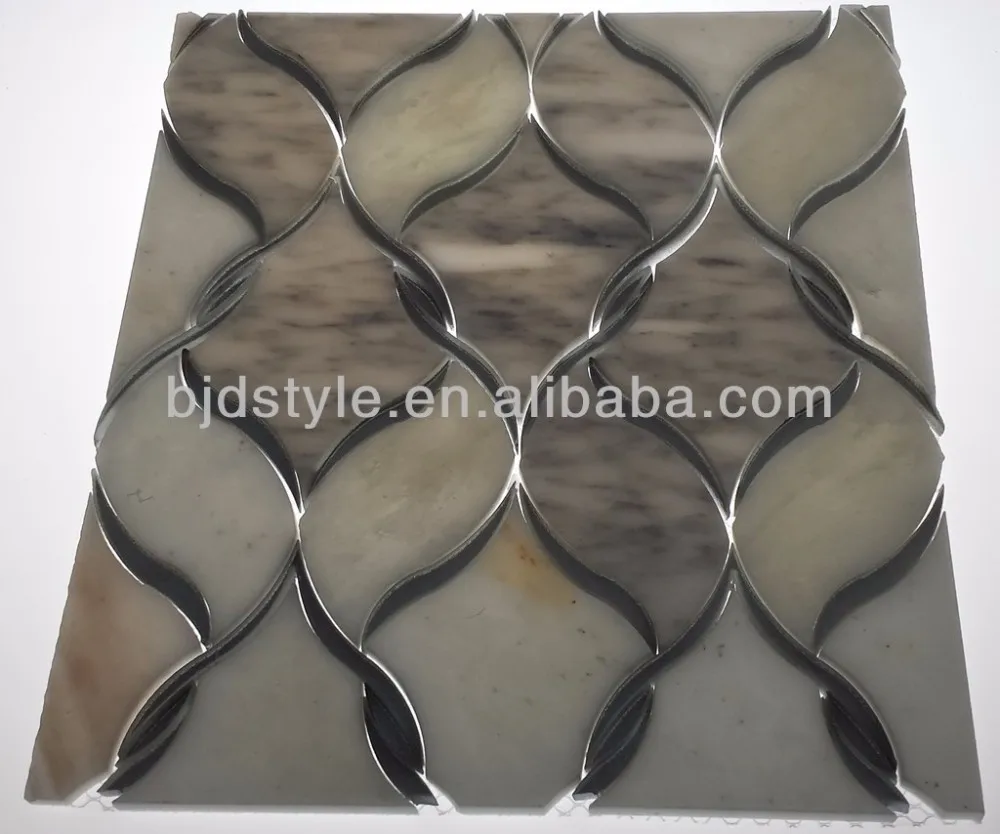 Anti slip tempered artistic glass tile (fl flwbk) buy glass tile ...