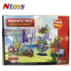 3D Magnetic Building Block Educational Tiles Kit Construction Stacking shapes STEM Brick Set Ferris Wheel vehicles doors house