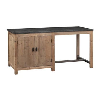 Antique Rustic French Vintage Recycled Wood With Blue Antique Rustic French Vintage Recycled Wood With Blue Stone Top Kitchen Island