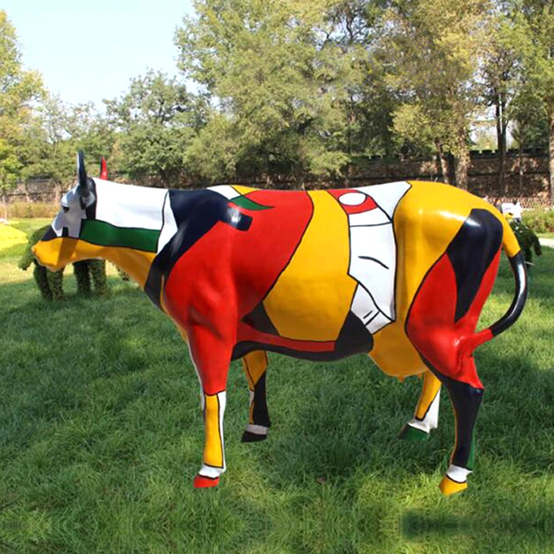 resin cow statue