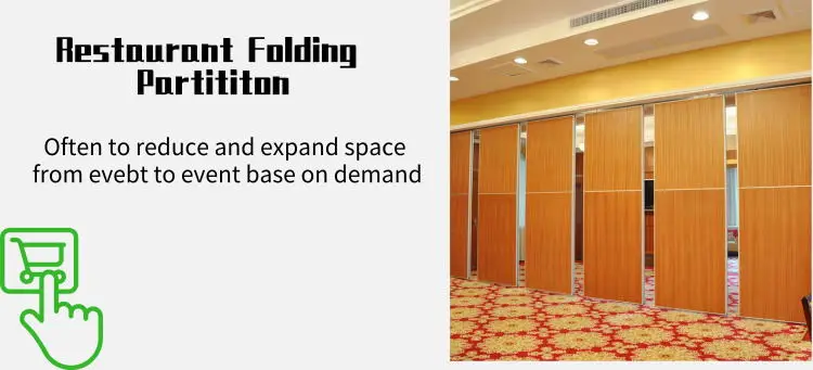 Good Quality Design Decorative Movable Partition Wall Sliding Doors for Art Gallery/Dance Studio