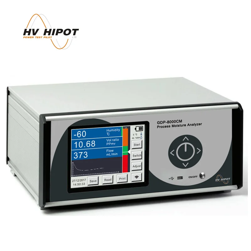 HVHIPOT GDP8000CM Portable Chilled Mirror Method SF6 Gas Dew Point
